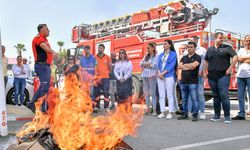 MERSİN BÜYÜKŞEHİR PERSONELİNE “YANGIN VE KURTARMA TATBİKATI”