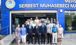 VALİ PEHLİVAN, MERSİN SERBEST MUHASEBECİ MALİ MÜŞAVİRLER ODASINI ZİYARET ETTİ