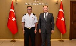 VALİ  PEHLİVAN, VEDA ZİYARETİNE GELEN TUĞGENERAL NECİP ÇARIKCIOĞLU İLE GÖRÜŞTÜ