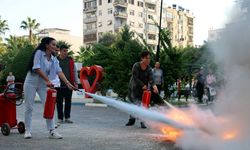 AKDENİZ BELEDİYESİ’NDE DEPREM VE YANGIN TATBİKATI