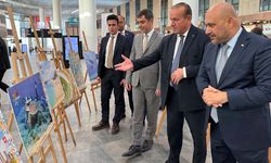 Ada Kıbrıs projesi kapsamında açılan Resim Sergisi’ne yoğun ilgi