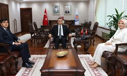 Vali Toros, Halef ve Selef İl Millî Eğitim Müdürlerini kabul etti