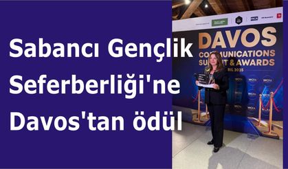 Sabancı Gençlik Seferberliği’ne Davos’tan ödül