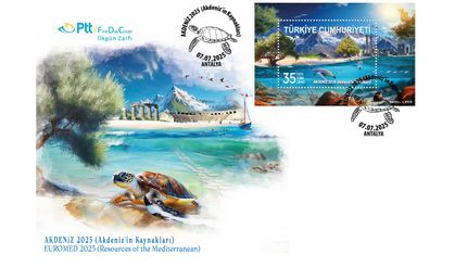 PTT'den "Akdeniz 2025" Konulu Anma Pulu Ve İlkgün Zarfı