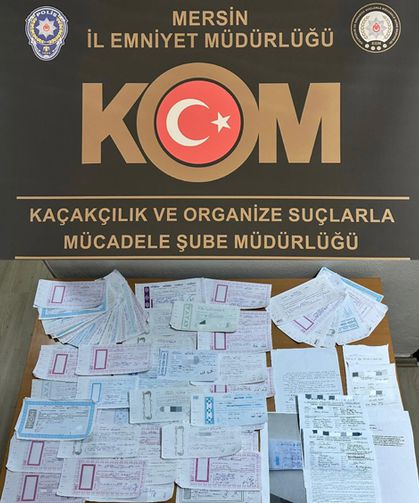 SAHTE EVRAKLARLA BİRLİKTE 8 ŞÜPHELİ YAKALANDI