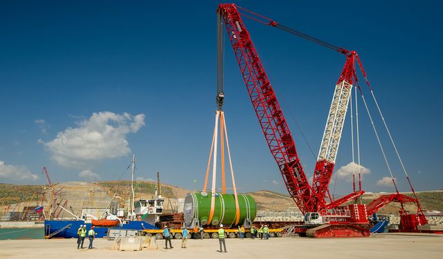 Akkuyu NGS’nin 3. Ünitesine Ait Reaktör Basınç Kabı Sahaya Ulaştı