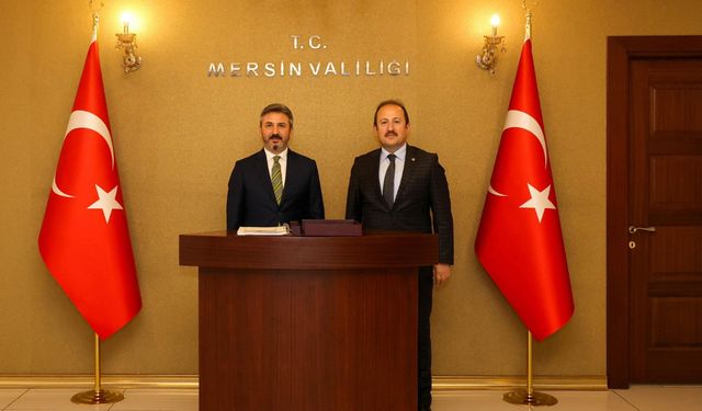 ÇALIŞMA VE SOSYAL GÜVENLİK BAKAN YARDIMCISI AV. AHMET AYDIN, VALİ ALİ HAMZA PEHLİVAN’I ZİYARET ETTİ