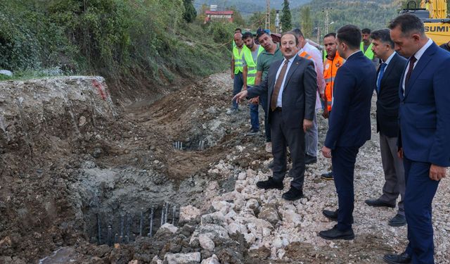 Vali Pehlivan, Yol Çalışmalarını Yerinde İnceledi