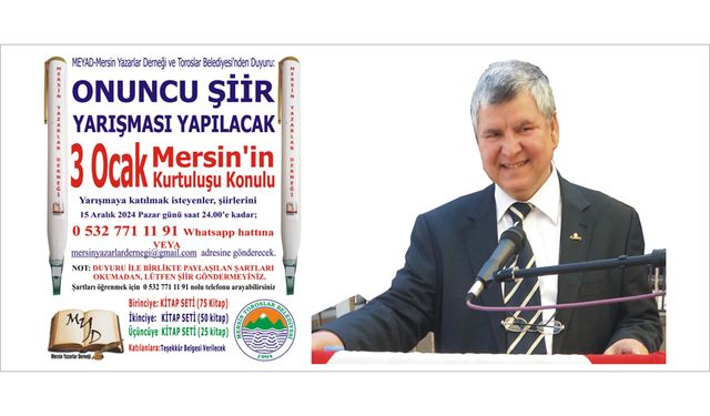 Mersin’in Kurtuluşu’na Şiirler Yağıyor