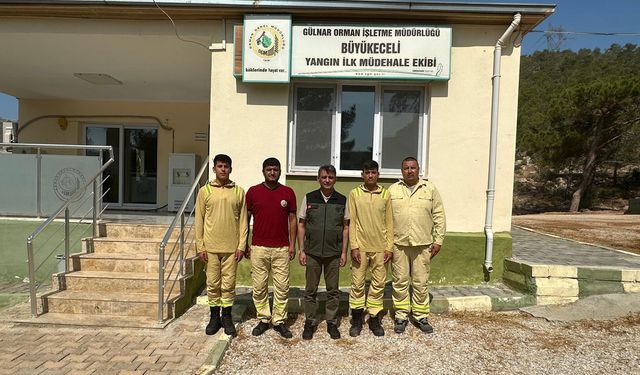 Bölge Müdüründen Yangın İlk Müdahale Ekibine Ziyaret
