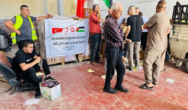 Türk Kızılay’dan Batı Şeria’ya 1200 Gıda Kolisi