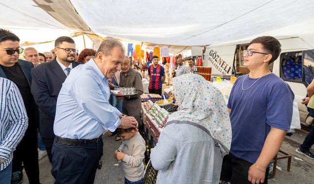 Başkan Seçer, Kurdali’de Pazar Ziyareti Yaptı