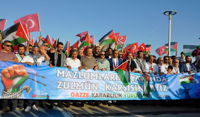 Gazze ve Filistin’e Destek Yürüyüşü Yapıldı