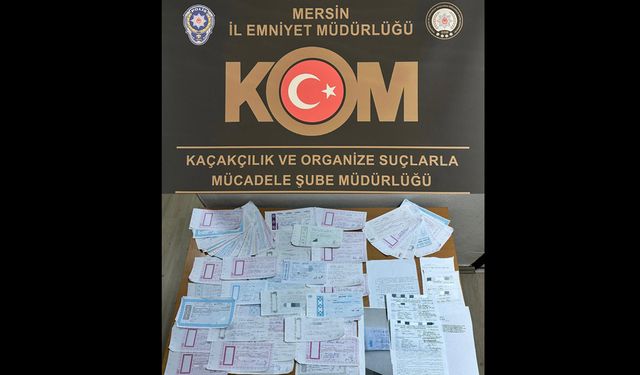 SAHTE EVRAKLARLA BİRLİKTE 8 ŞÜPHELİ YAKALANDI