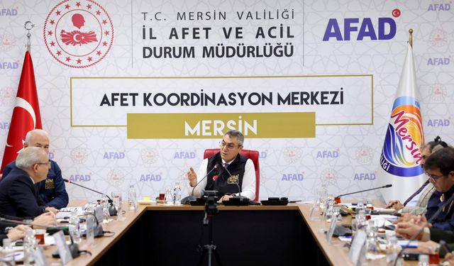 MERSİN VALİSİ ATİLLA TOROS BAŞKANLIĞINDA TOPLANTI GERÇEKLEŞTİRİLDİ