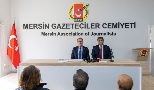 Başkan Seçer’den Mersin Gazeteciler Cemiyeti’ne Ziyaret
