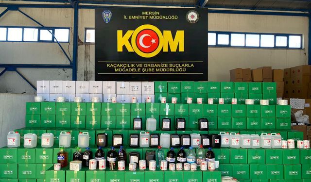 Depoda Tonlarca Kaçak Alkol Ele Geçirildi