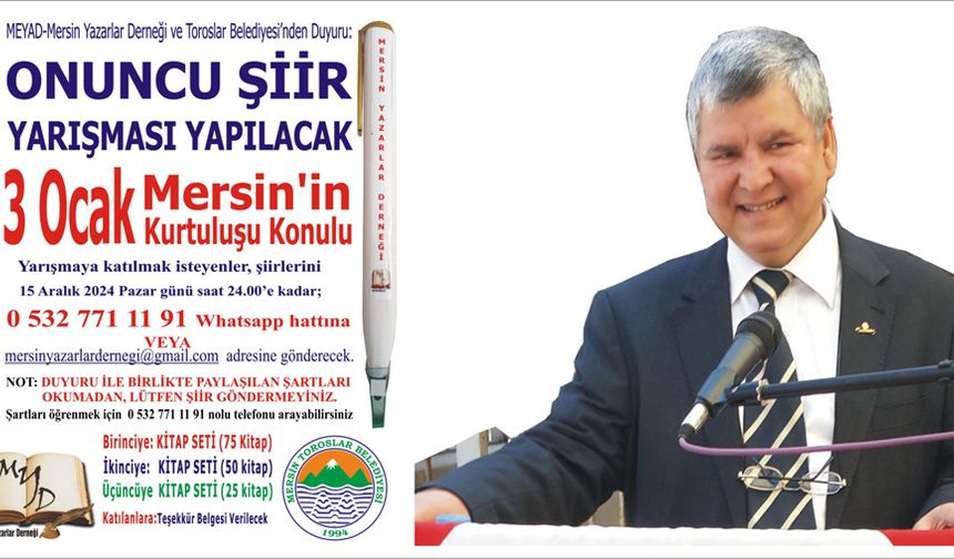 Mersin’in Kurtuluşu’na Şiirler Yağıyor