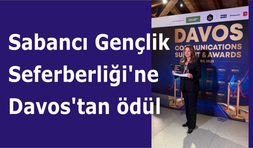 Sabancı Gençlik Seferberliği’ne Davos’tan ödül