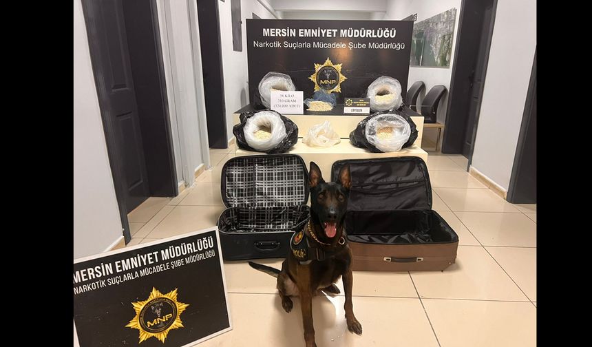 58 Kilo 310 Gram Captagon Ele Geçirildi