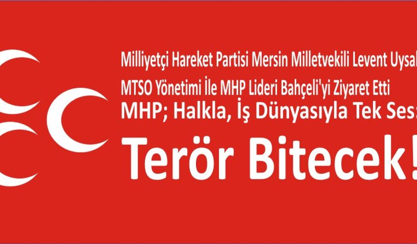 Milliyetçi Hareket Partisi Kararlı! Terör Bi – Te – Cek!
