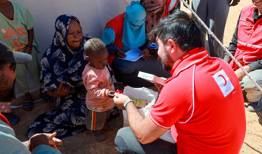 Türk Kızılay’dan Sudan’da Yerinden Edilenlere Gıda Desteği