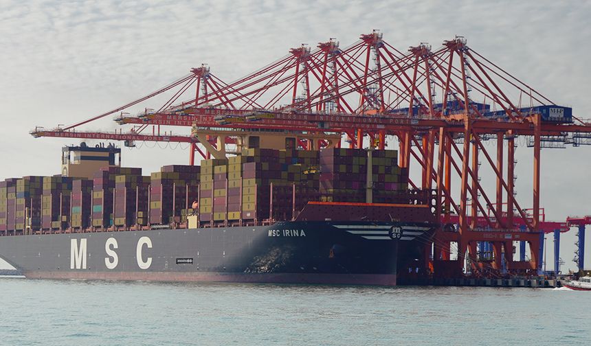 Mersı̇n Uluslararası Lı̇manı Dünyanın En Büyük Konteyner Gemı̇sı̇ MSC IRINA'yı Ağırladı