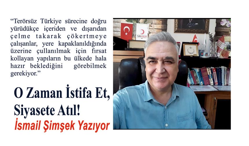 O Zaman İstifa Et, Siyasete Atıl!