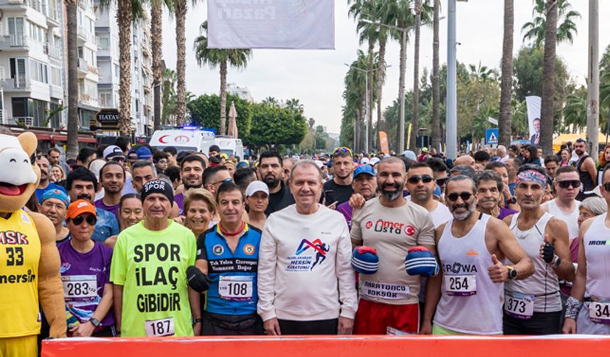 7. Uluslararası Mersin Maratonu Koşuldu