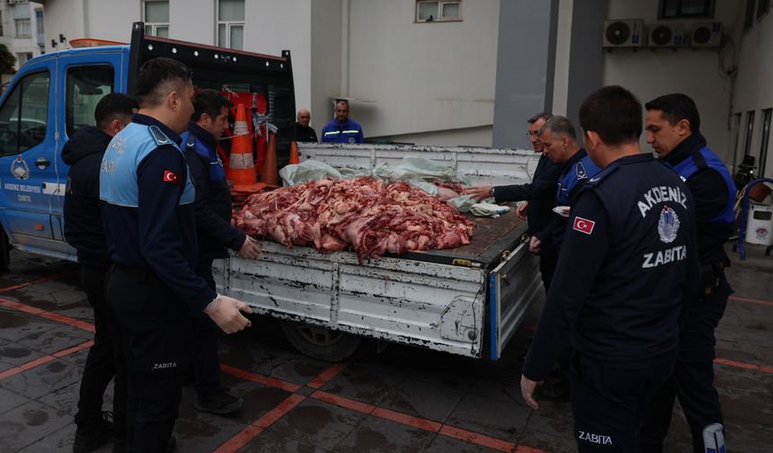 Akdeniz’de 500 Kilo Bozuk Et Ele Geçirildi