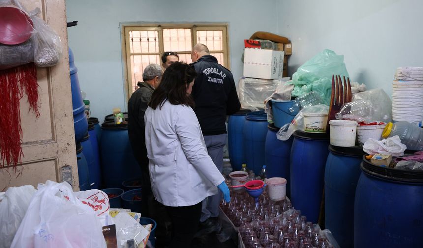 10 Ton Şalgam İmha Edildi