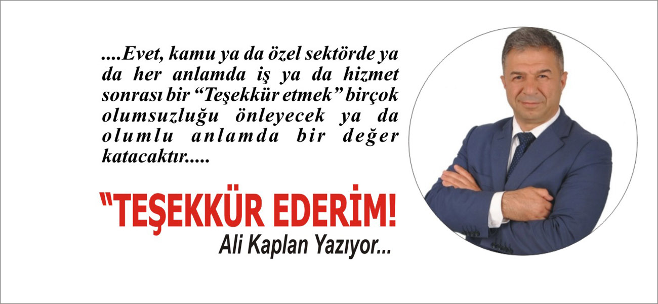 Teşekkür Ederim...