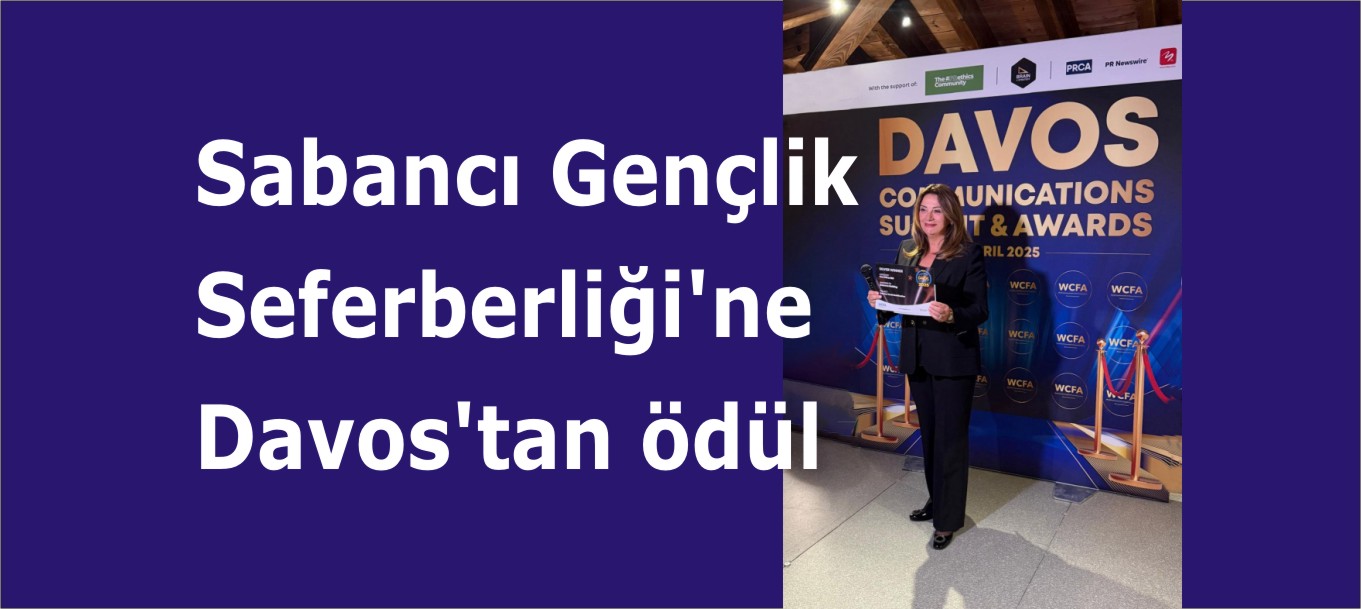 Sabancı Gençlik Seferberliği’ne Davos’tan ödül