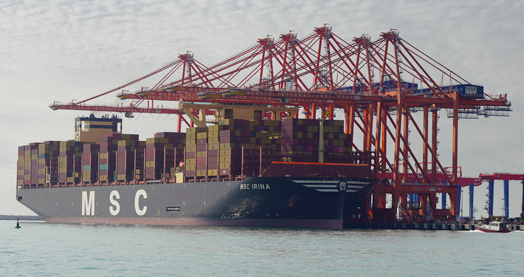 Mersı̇n Uluslararası Lı̇manı Dünyanın En Büyük Konteyner Gemı̇sı̇ MSC IRINA'yı Ağırladı