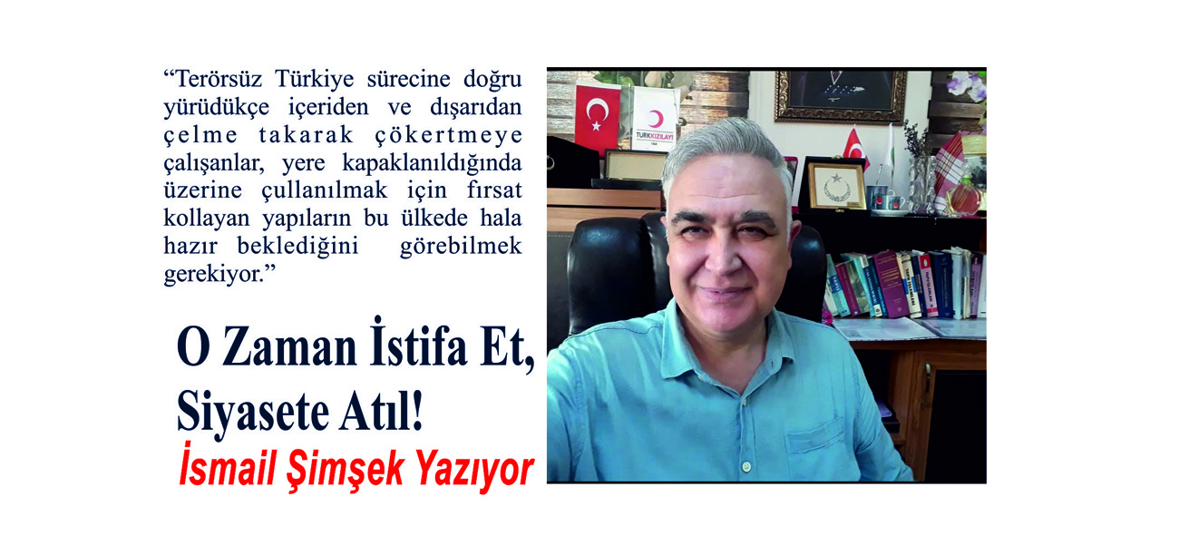 O Zaman İstifa Et, Siyasete Atıl!