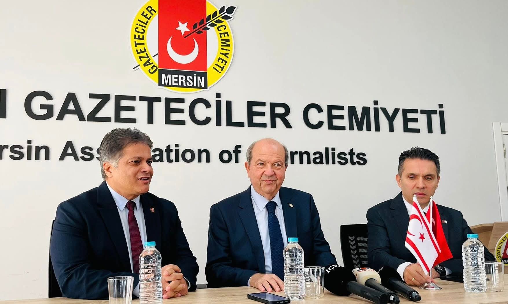 KKTC 5. Cumhurbaşkanı Ersin Tatar’dan Mersin Gazeteciler Cemiyeti’ne ziy